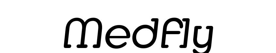 Medfly Regular cкачати шрифт безкоштовно